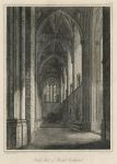 Bristol Cathedral, South Aisle, 1825