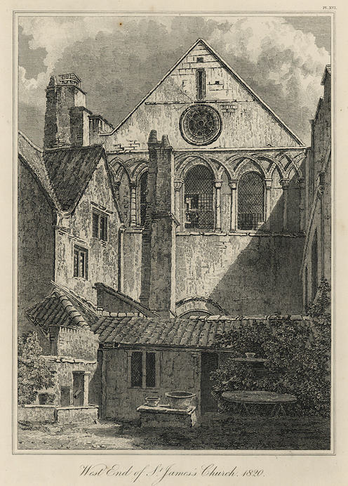 Bristol, St.James's Church, 1825