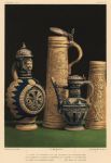 Decorative print, Ceramic Art, (Flemish Stoneware), 1858