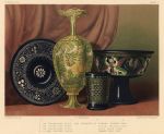 Decorative print, Vitreous Art, (Enamelled ware and a Tazza), 1858
