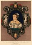 Decorative print, Limoges Enamel, (Portrait of Princess Elizabeth), 1858