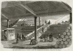 Liverpool Dock, unloading the 'George Griswold', 1863