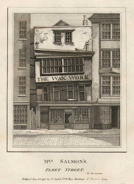 London, Fleet Street, Mrs.Salmon's Waxworks, 1801