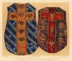 Decorative print, Textile Art, (15th century chasubles), 1858