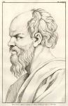 Socrates, from a 16th century fresco by Raphael, 1823