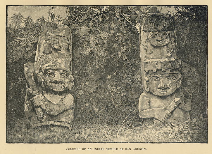Columbia, Part of Indian Temple at San Agustin, 1880