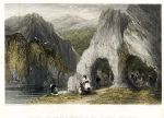 Bulgaria / Romania, Archway & Cavern - Balkan Mountains, 1838