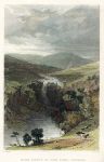 Durham, High Force waterfall on the Tees, 1832
