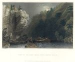 USA, View on the Erie Canal near Little Falls, 1840