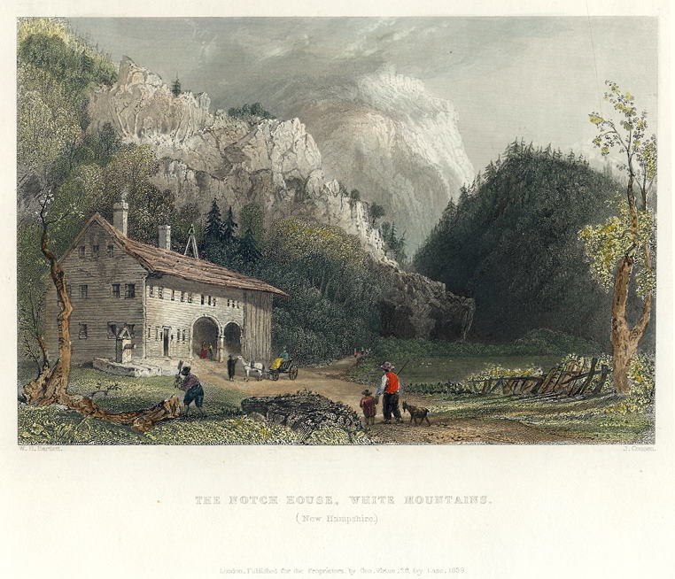 USA, The Notch House, White Mountains, 1840