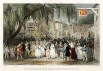 Lake District, Ambleside, the Rushbearing ceremony, 1832