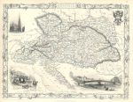 Austria, Tallis/Rapkin map, 1853
