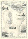 Islands in the Atlantic, Tallis/Rapkin map, 1853