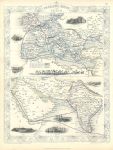 Overland Route to India, Tallis/Rapkin map, 1853