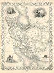 Persia (Iran), Tallis/Rapkin map, 1853