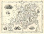 China, Tallis/Rapkin map, 1853