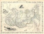 Russia in Asia, Tallis/Rapkin map, 1853