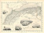 Northern Africa, Tallis/Rapkin map, 1853