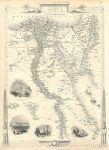 Egypt, Tallis/Rapkin map, 1853
