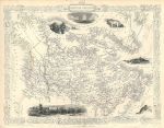 British America (Canada), Tallis/Rapkin map, 1853