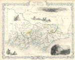 Australia, Victoria or Port Phillip, Tallis/Rapkin map, 1853