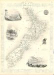 New Zealand, Tallis/Rapkin map, 1853