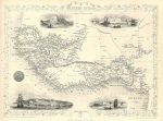 Western Africa, Tallis/Rapkin map, 1853