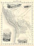 Peru and Bolivia, Tallis/Rapkin map, 1853