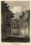 Somerset, Glastonbury Abbey, Ruins of St.Joseph's Chapel, 1808