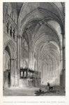 Durham Cathedral interior, 1832