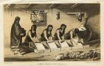 USA, Women Grinding Corn (Pueblo Zuni), 1853