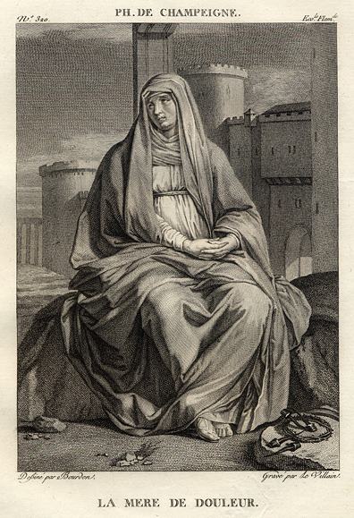 La Mere de Douleur, after Ph. de Champeigne, 1814