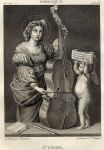 St.Cecile (patron Saint of Musicians), after Domenico Zampieri, 1814