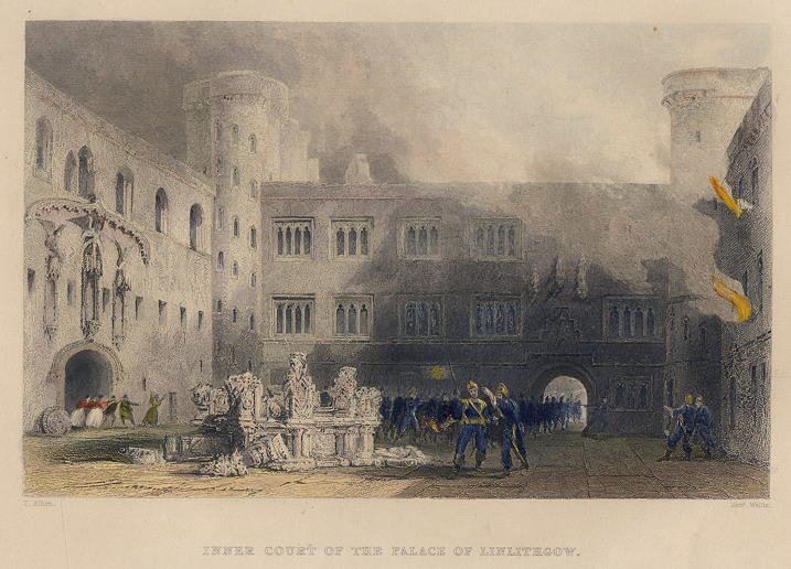Scotland, Palace of Linlithgow, 1840