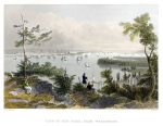 USA, New York from Weehawken, 1840