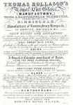 Birmingham, Thomas Rollason's Cut Glass Manufactory, Trade Card, 1836