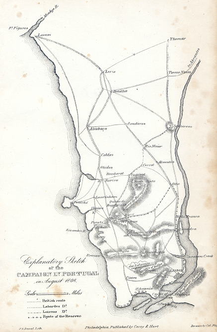 Portugal, Sketch of the Campaign in Portugal (1808), published 1842