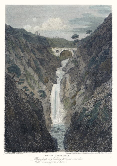 Scotland, Bruar Upper Fall, 1805