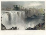 USA, Genesse Falls, near Rochester, 1840