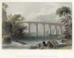 USA, Viaduct on Baltimore and Washington Railroad, 1840