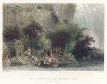 USA, Niagara Falls, American side Landing place, 1840