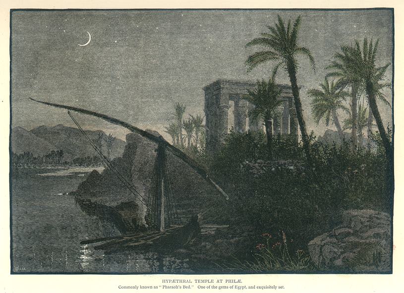 Egypt, Temple at Philae, 1880