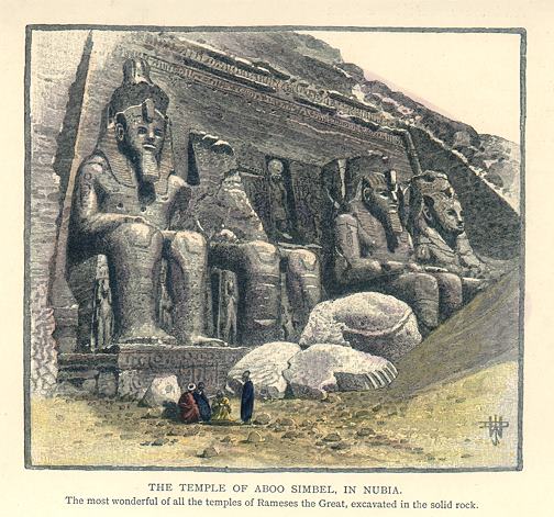 Egypt, Temple of Aboo Simbel, in Nubia, 1880