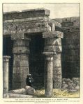 Egypt, Court of the Temple of Rameses III at Medinet Habu, 1880
