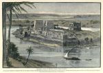 Egypt, Philae from Bibbeh, 1880