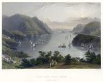 USA, Hudson River, View from West Point, 1840