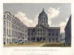Liverpool, Town Hall & Mansion House, 1830