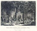 Hindu Fakirs under the Banyan Tree (2 plates), 1860