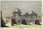 Egypt, Cemetery of Grand Cairo, 1834