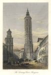 Spain, Leaning Tower at Saragosa, 1872